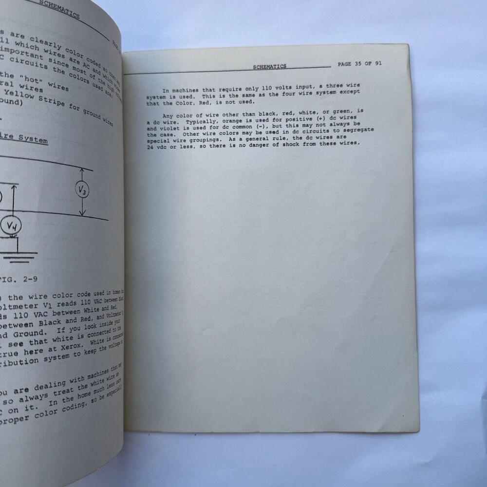 Vintage Xerox 1977 Operations Manual Manufacturing Equipment Book Electricity - Picture 6 of 6